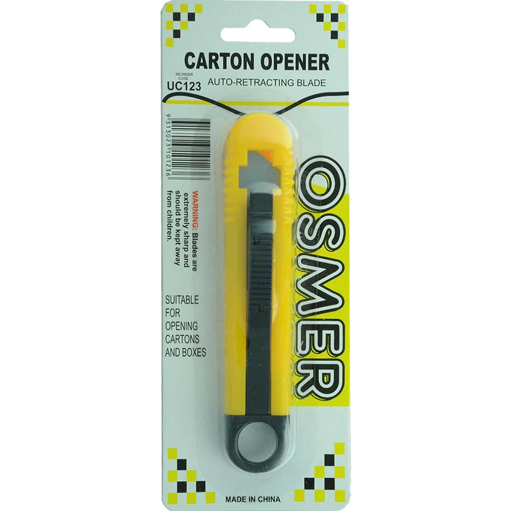 KNIFE CUTTER OSMER AUTO RETRACTING BLADE