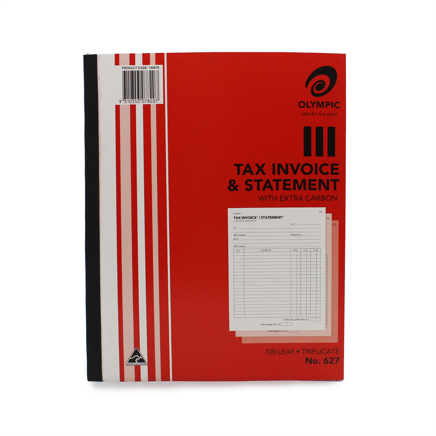 BOOK OLYMPIC #627 INV/STAT BOOK 100p TRIP 200x250mm