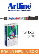 MARKER ARTLINE 700 PERMANENT 0.7MM BULLET NIB BX12
