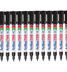 MARKER ARTLINE 700 PERMANENT 0.7MM BULLET NIB BX12