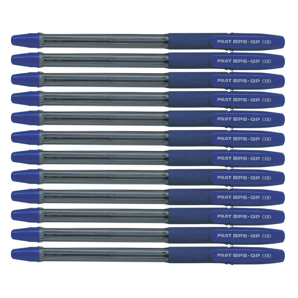 PILOT BPS-GP Ballpoint Pen 1.6mm Blue 12 Pack